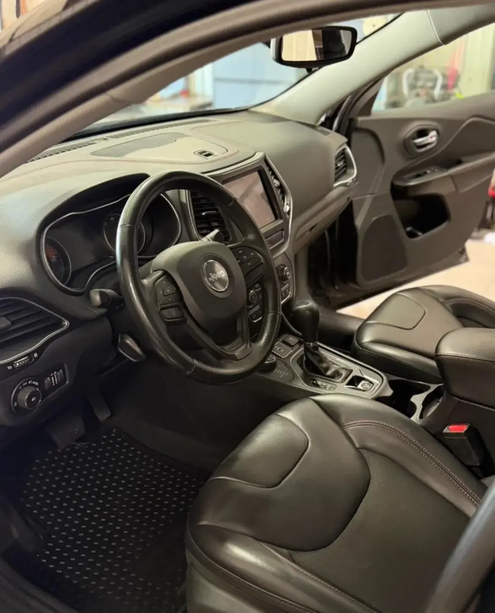 Detailed Jeep interior cockpit view
